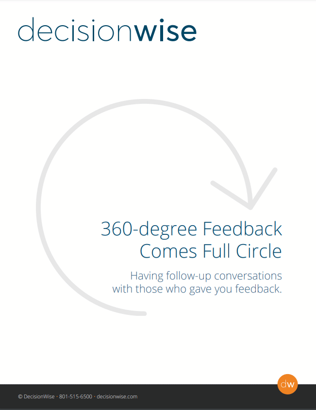 White Paper 360 Degree Feedback Comes Full Circle