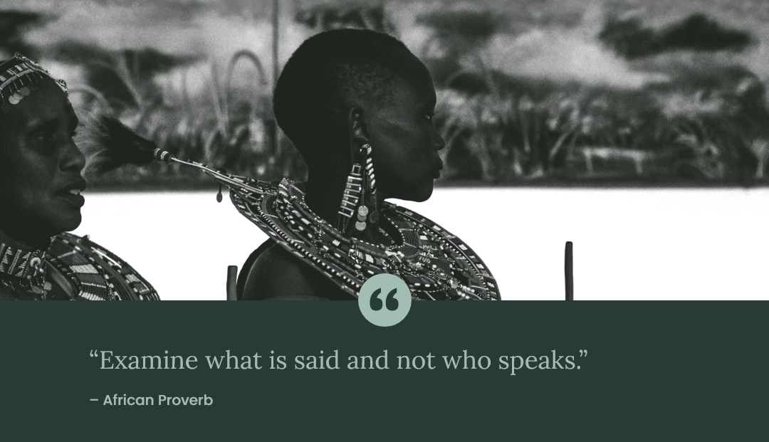 quote African proverb