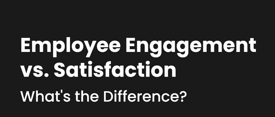 employee engagement vs satisfaction infographic