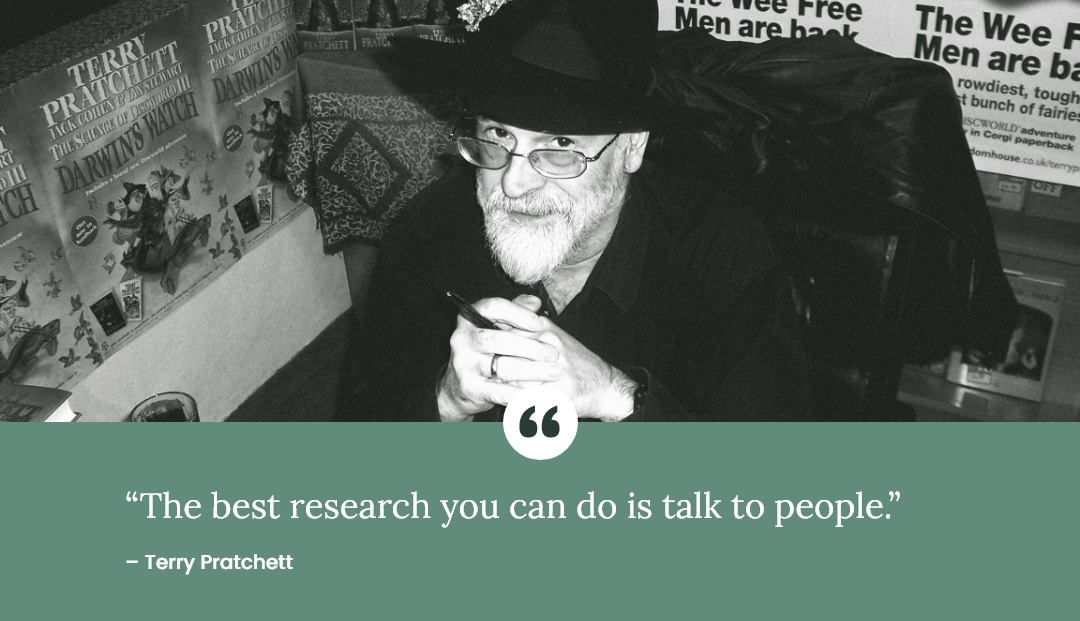 Quote by and image of Terry Pratchett