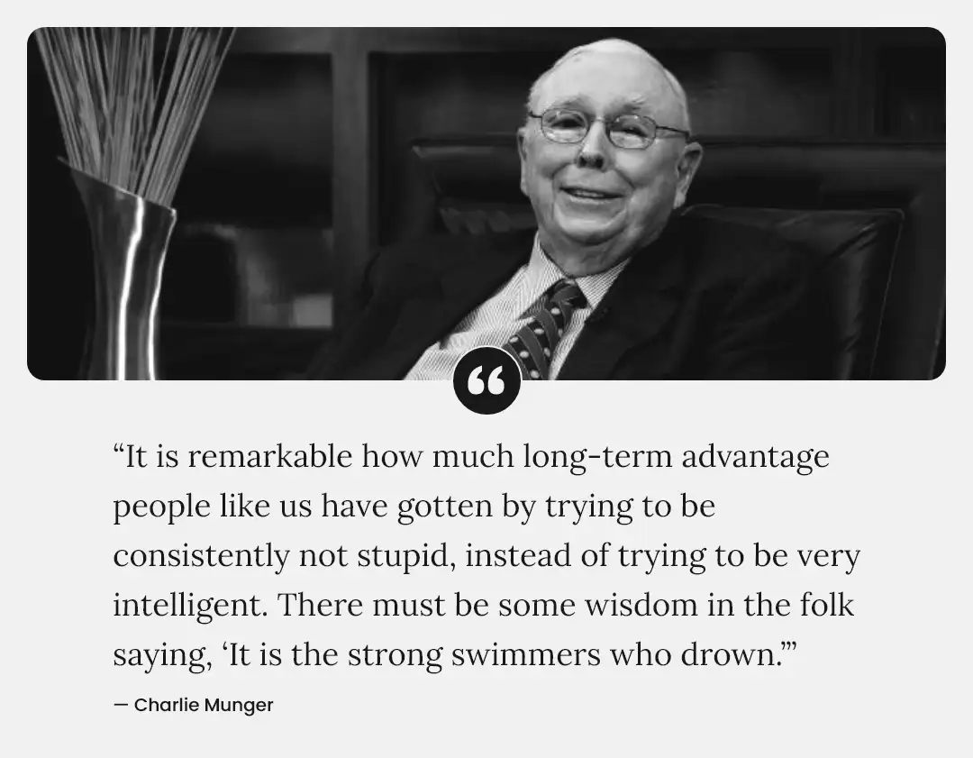 Charlie Munger quote on intelligence and image