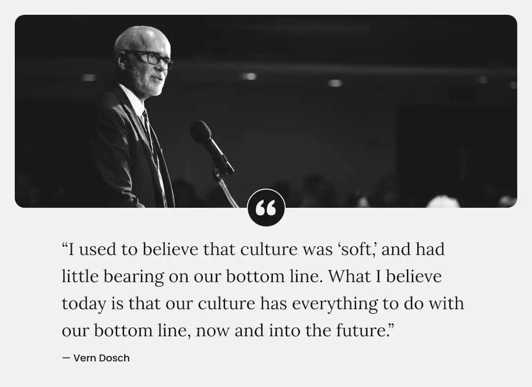 Vern Dosch Image and Quote on Organizational Culture
