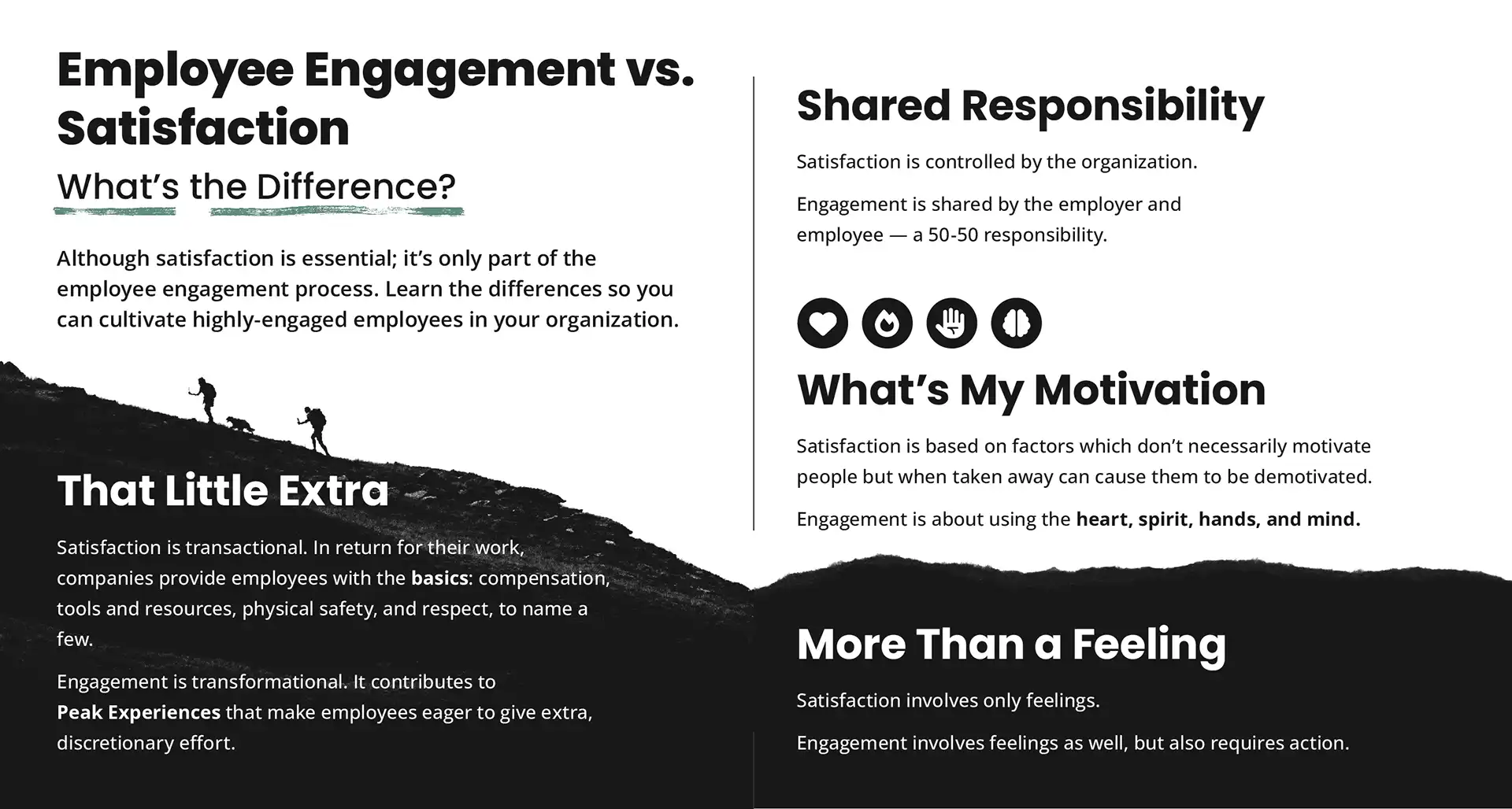 condensed - engagement vs satisfaction