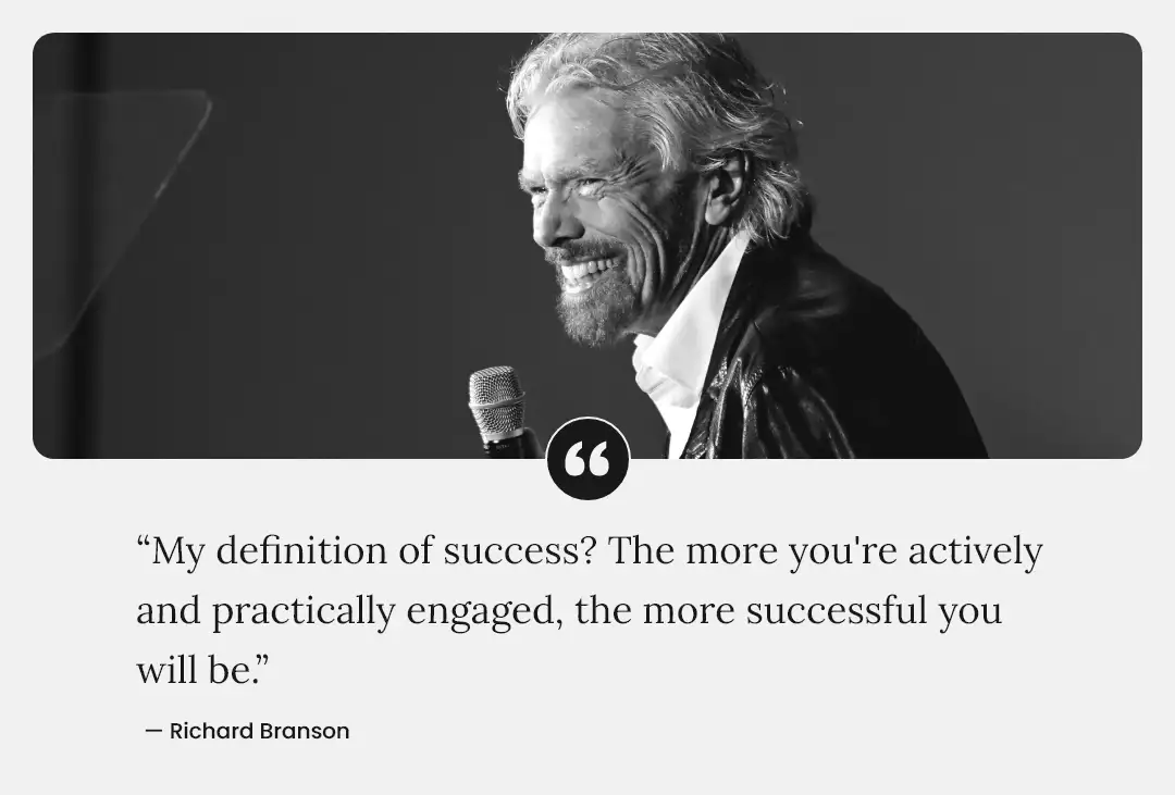 Richard Branson image and quote