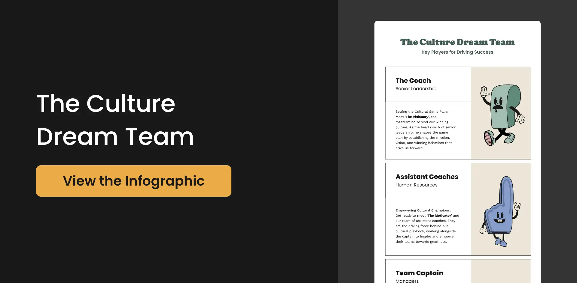Cover photo for culture dream team infographic