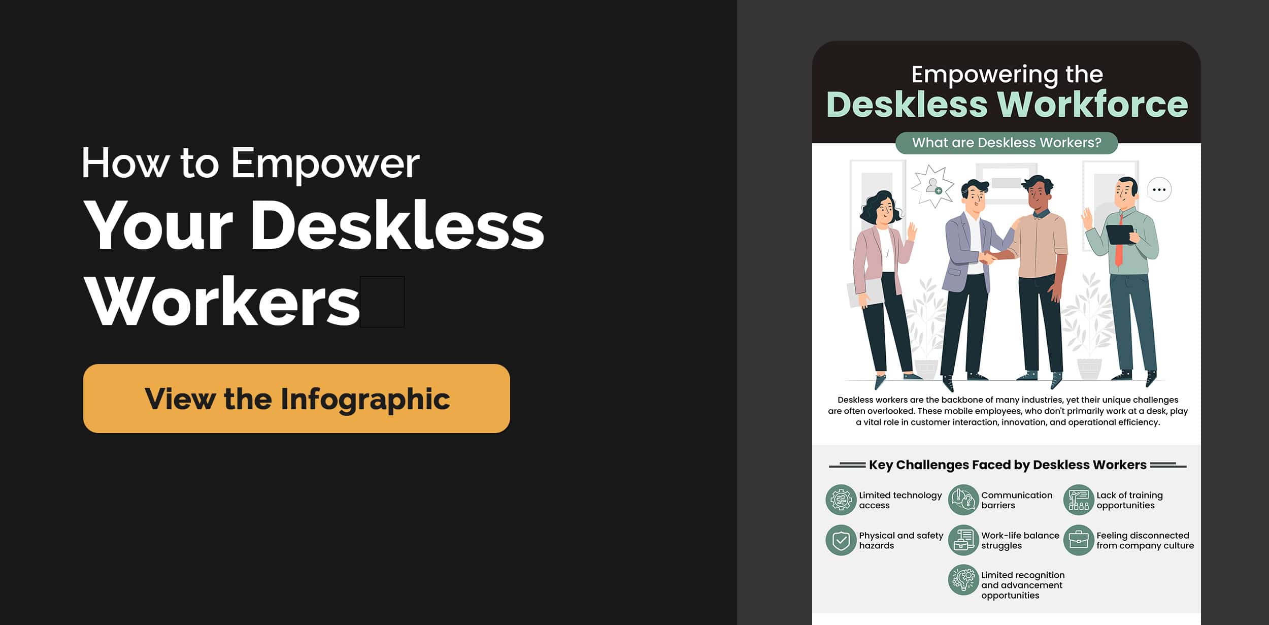 Deskless workers infographic cover image